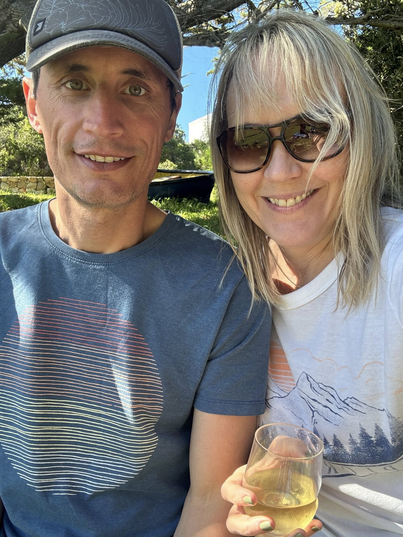 Jen and Rob enjoying private picnic Cape Peninsula South Africa