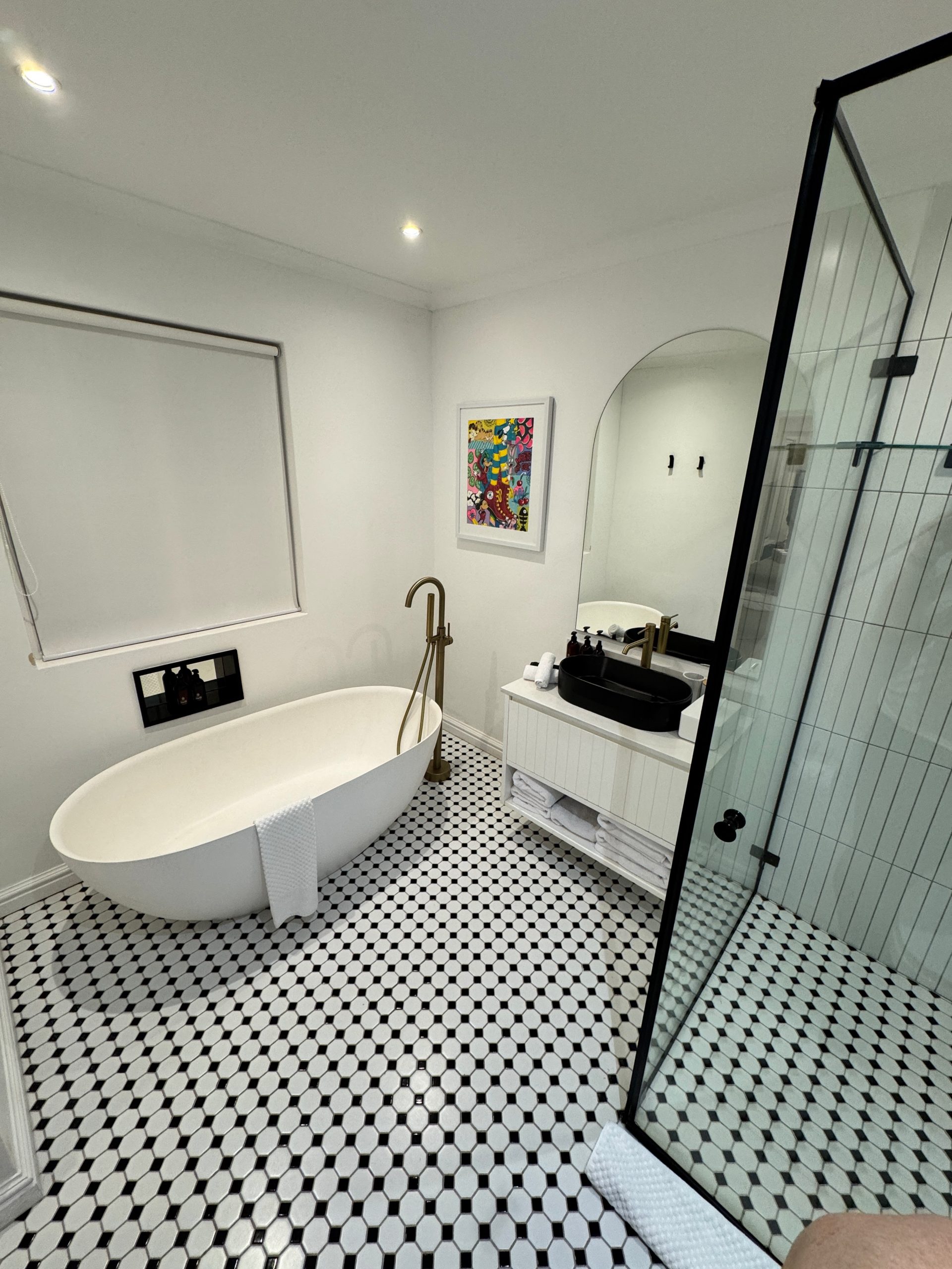 Luxury suite bathroom The Clarendon Fresnaye boutique hotel Cape Town