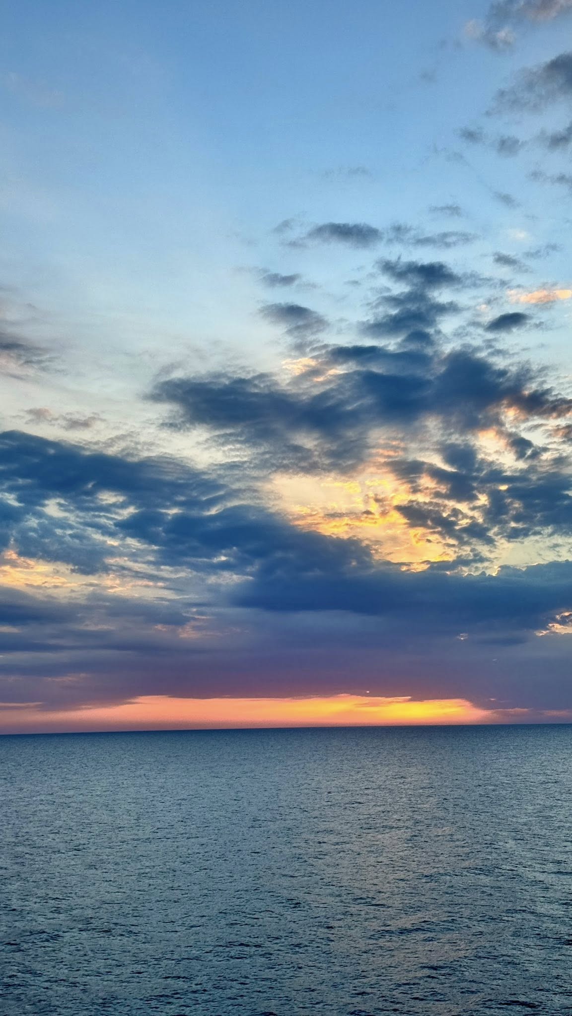 Sunset at sea
