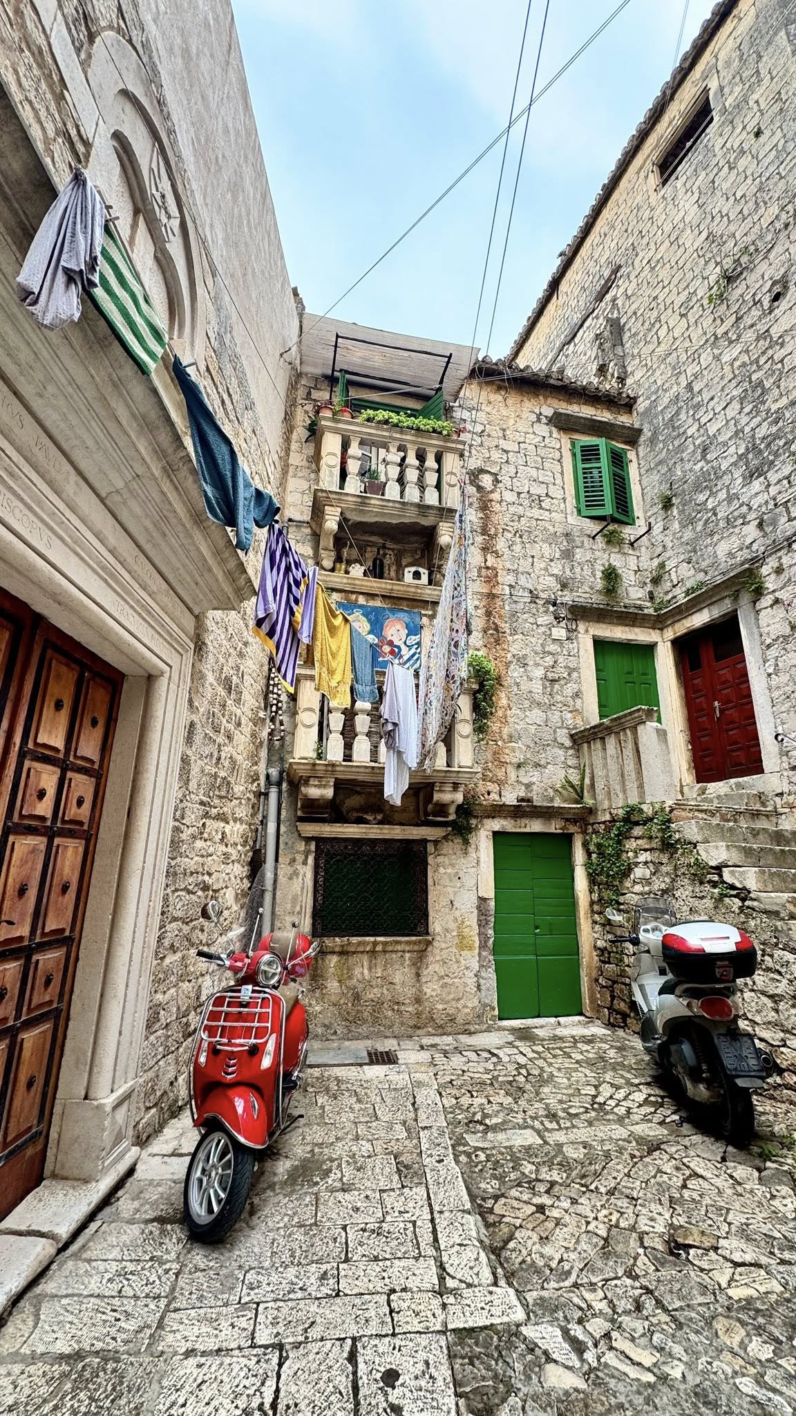 Trogir harbor view