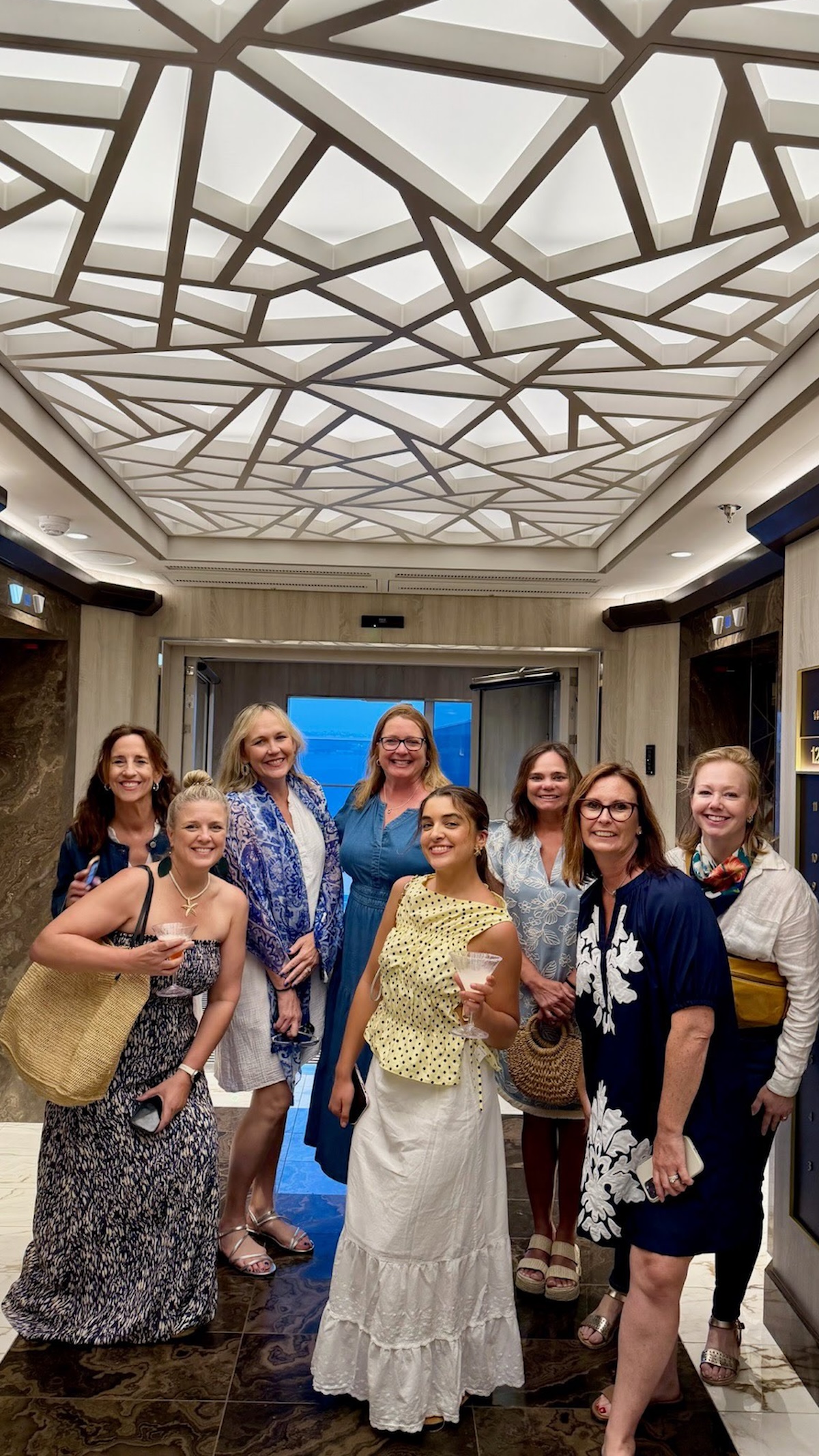 Group in elevator