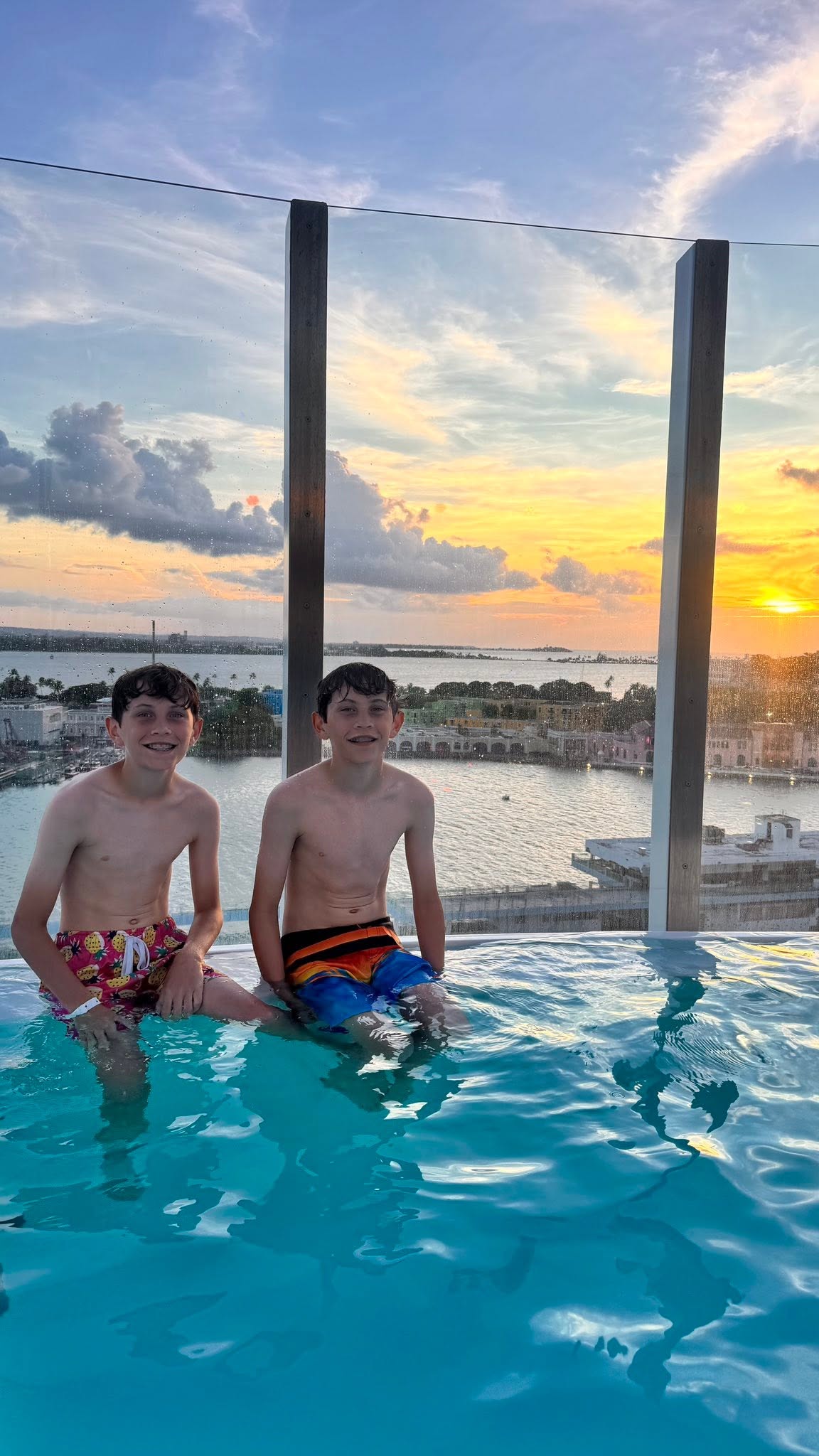 Golden hour views from the ship