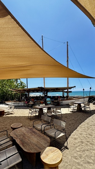 Adult pool and bar at Kona Village