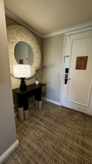 Entryway in our Fairmont Orchid suite