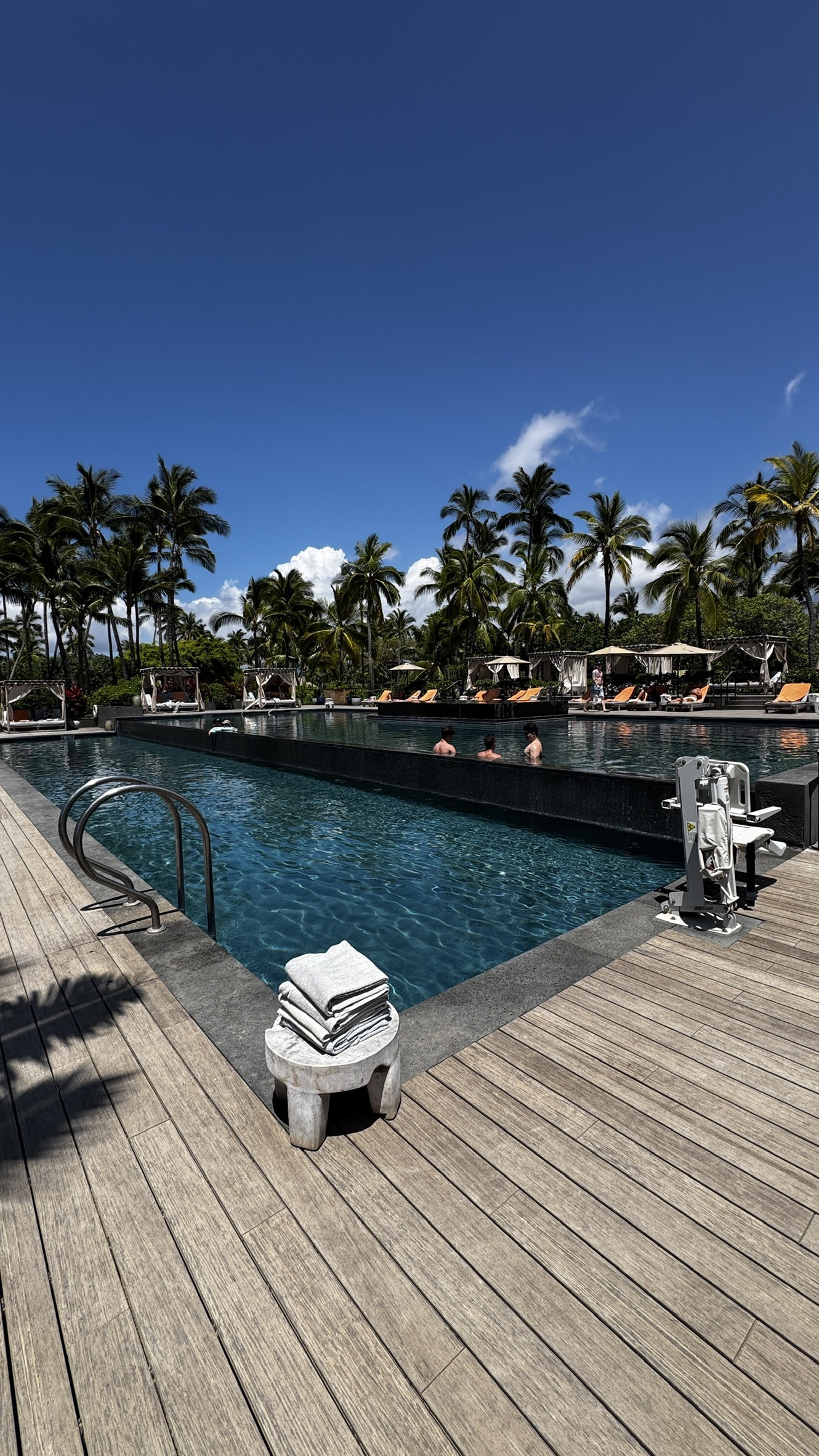 Adult pool and bar at Kona Village