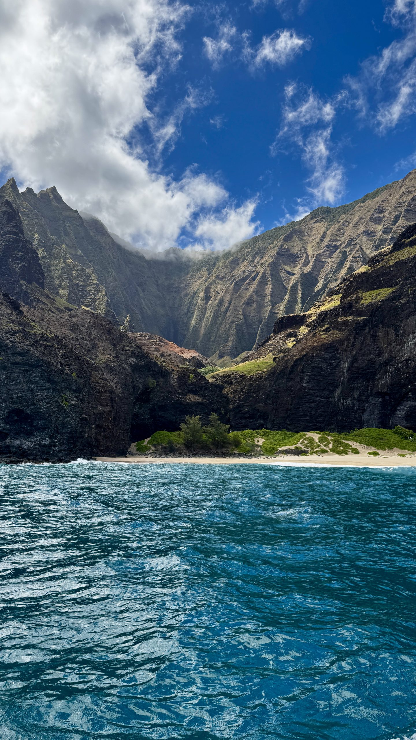 The cliffs of Kauai's Napali Coast