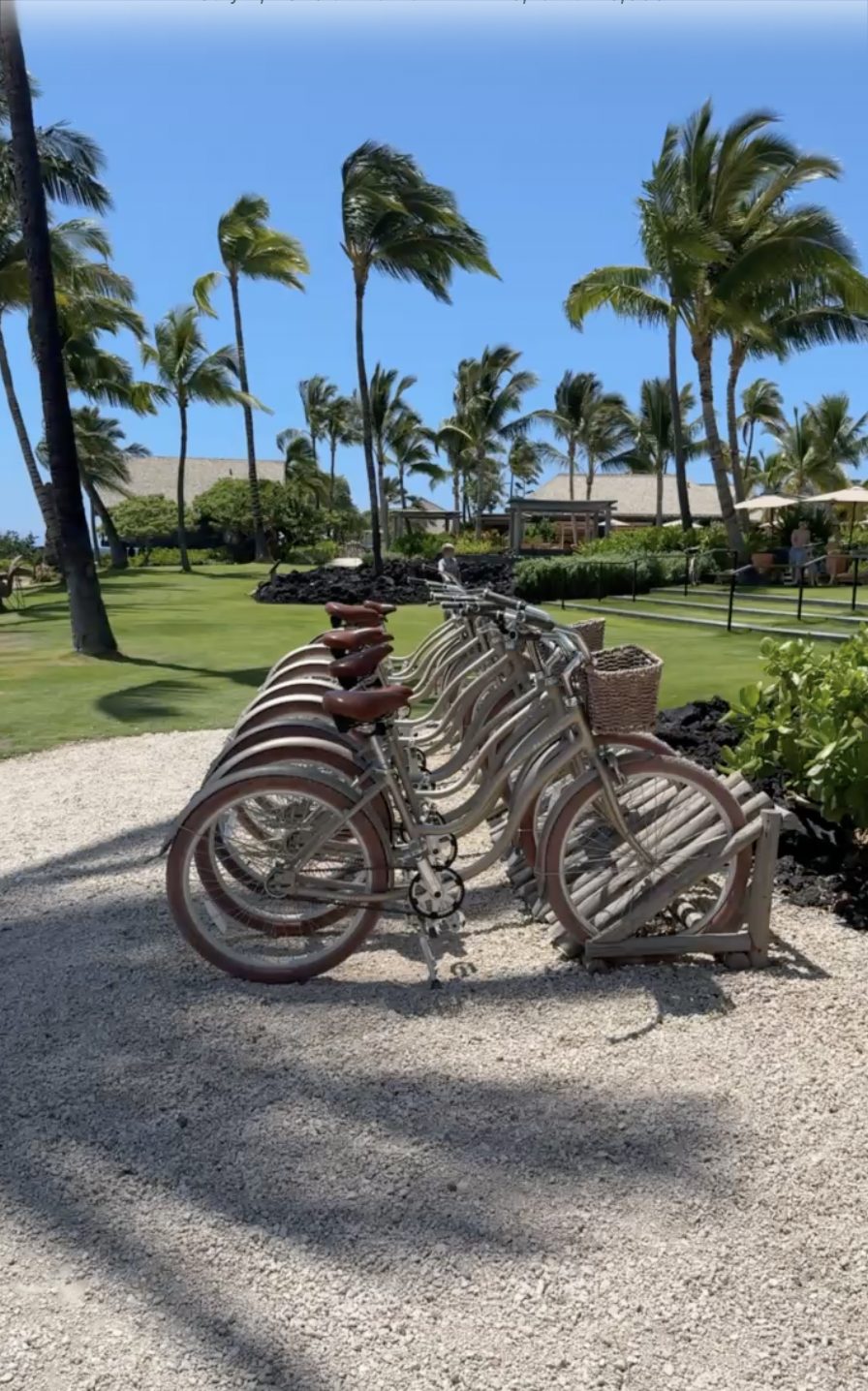 Bikes available for guests at Kona Village