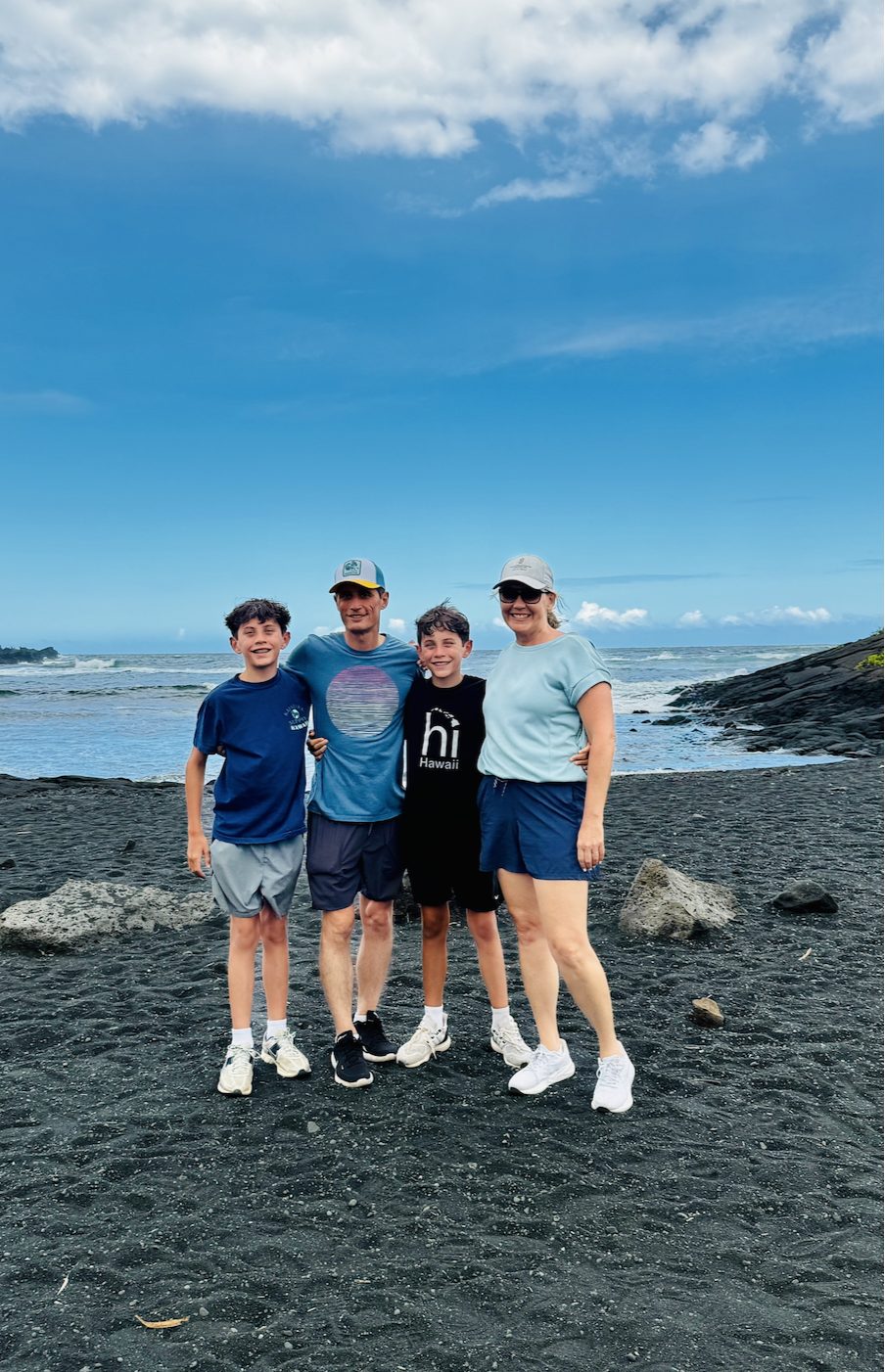 Family stop along the southern loop of the Big Island