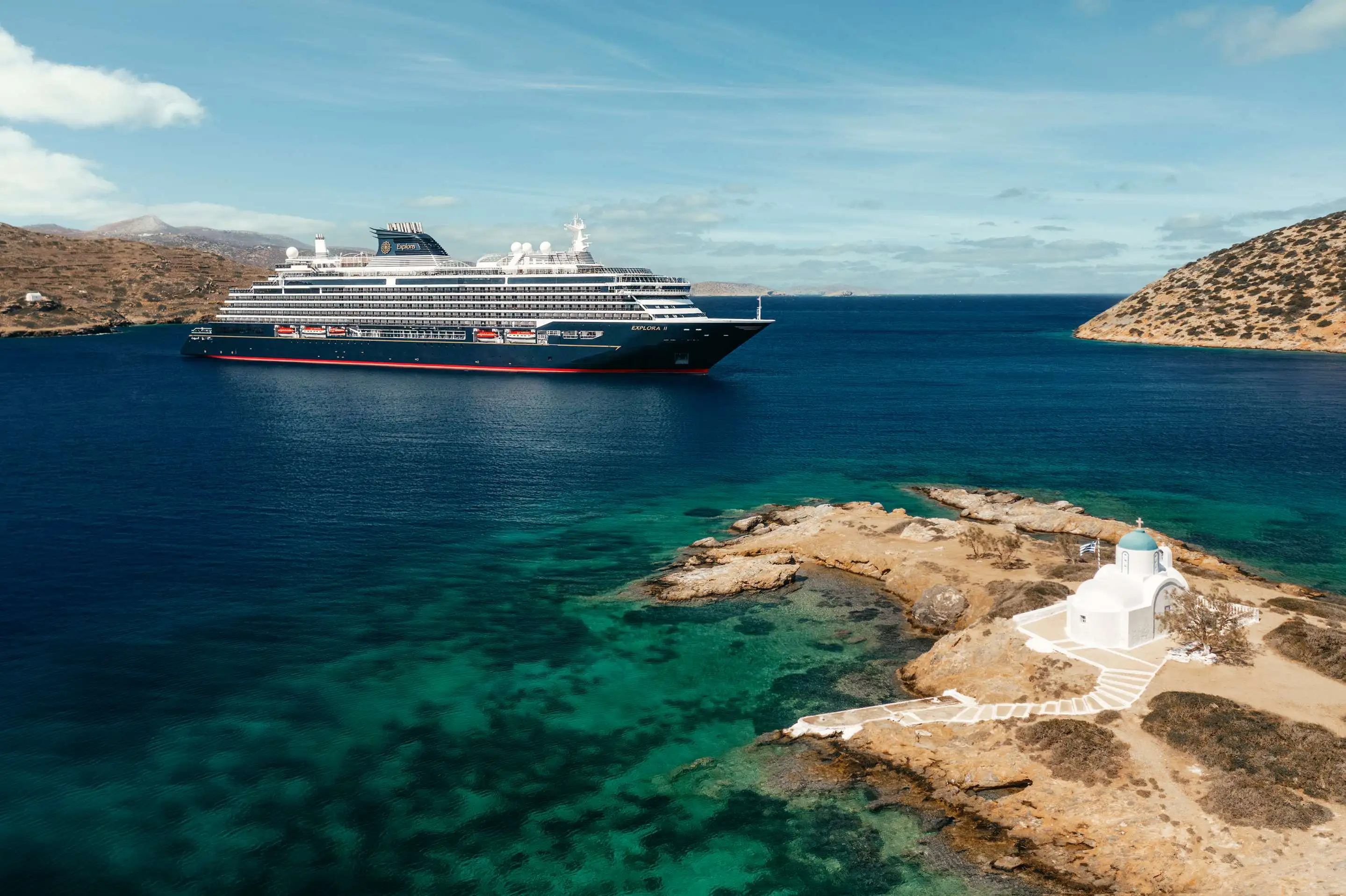 Explora II sailing the Mediterranean in the fall and winter season