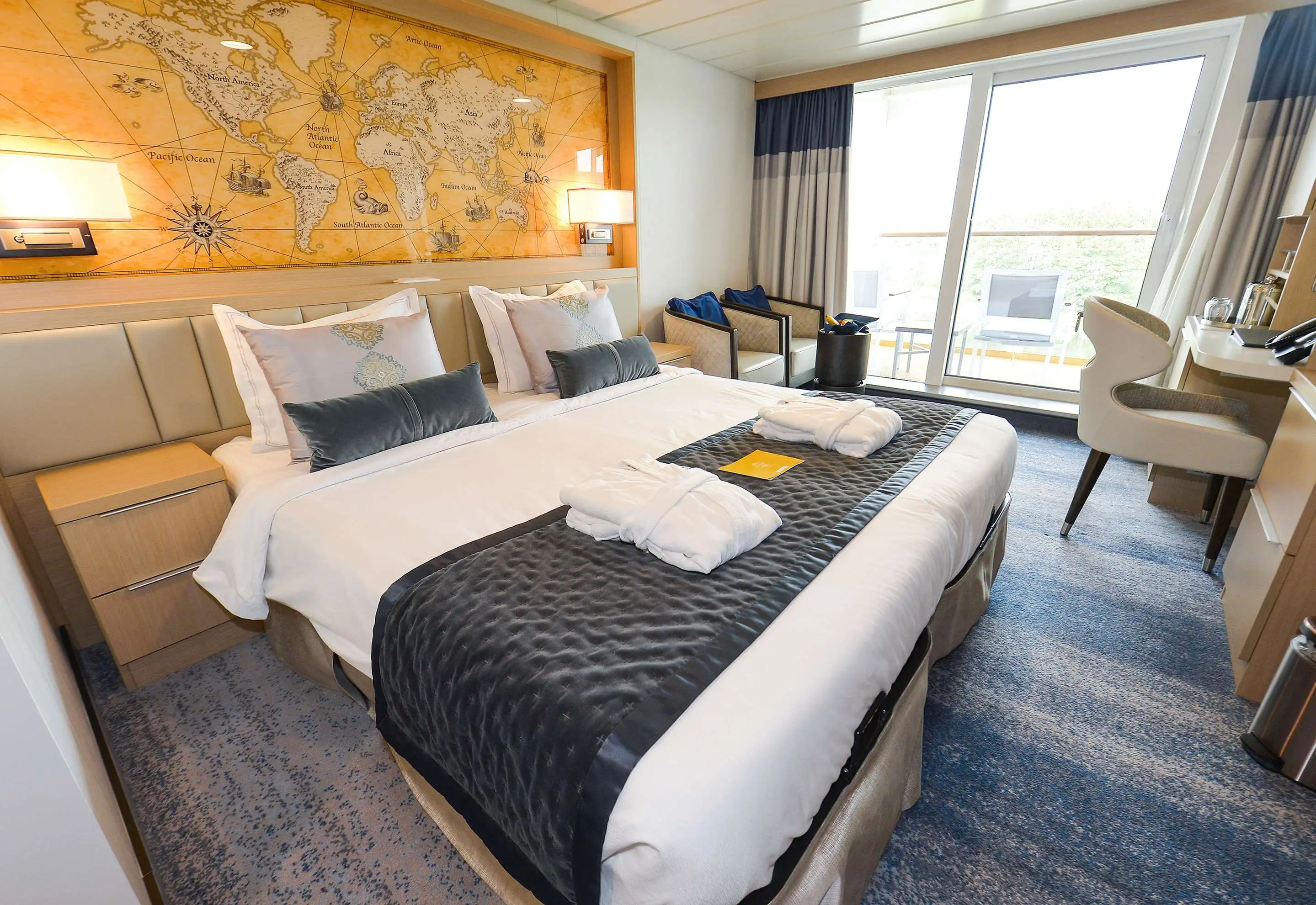 Stateroom aboard the Ocean Explorer