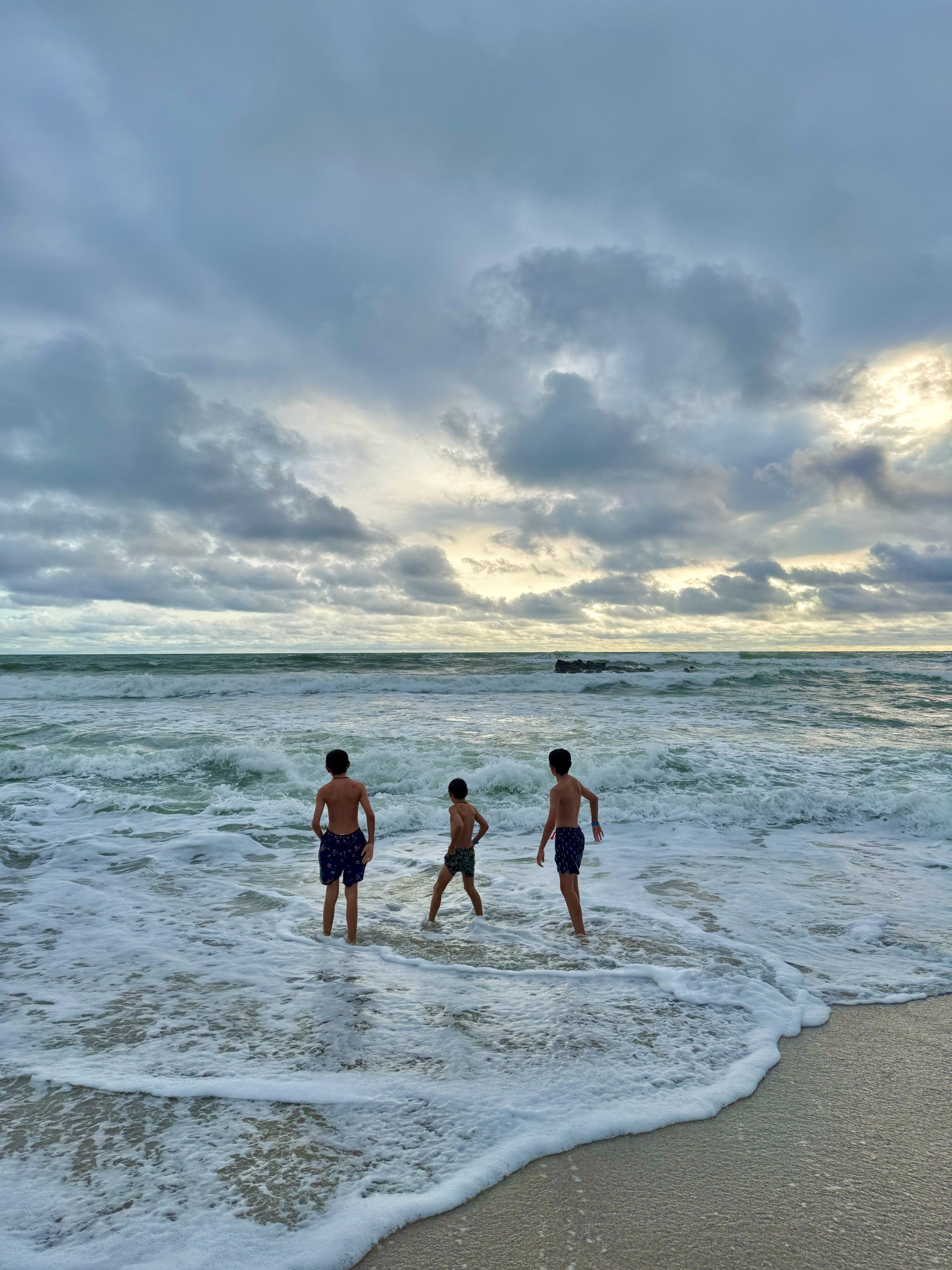 Nantipa beach at sunset