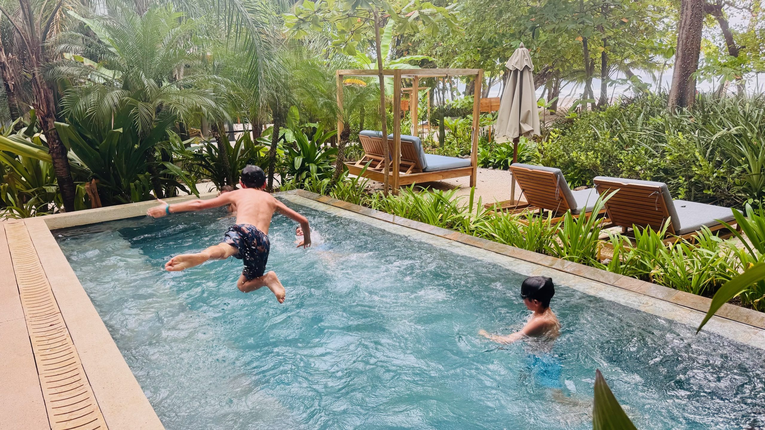 Private pool at Nantipa villa