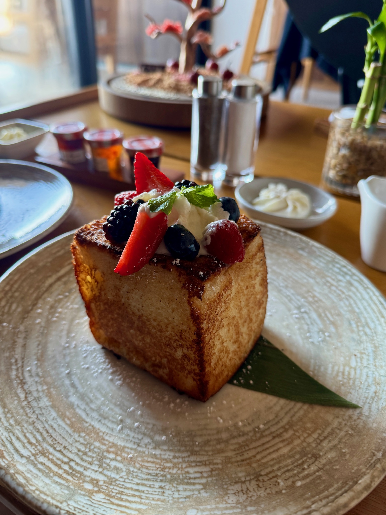 Room service breakfast at Nobu Hotel Los Cabos