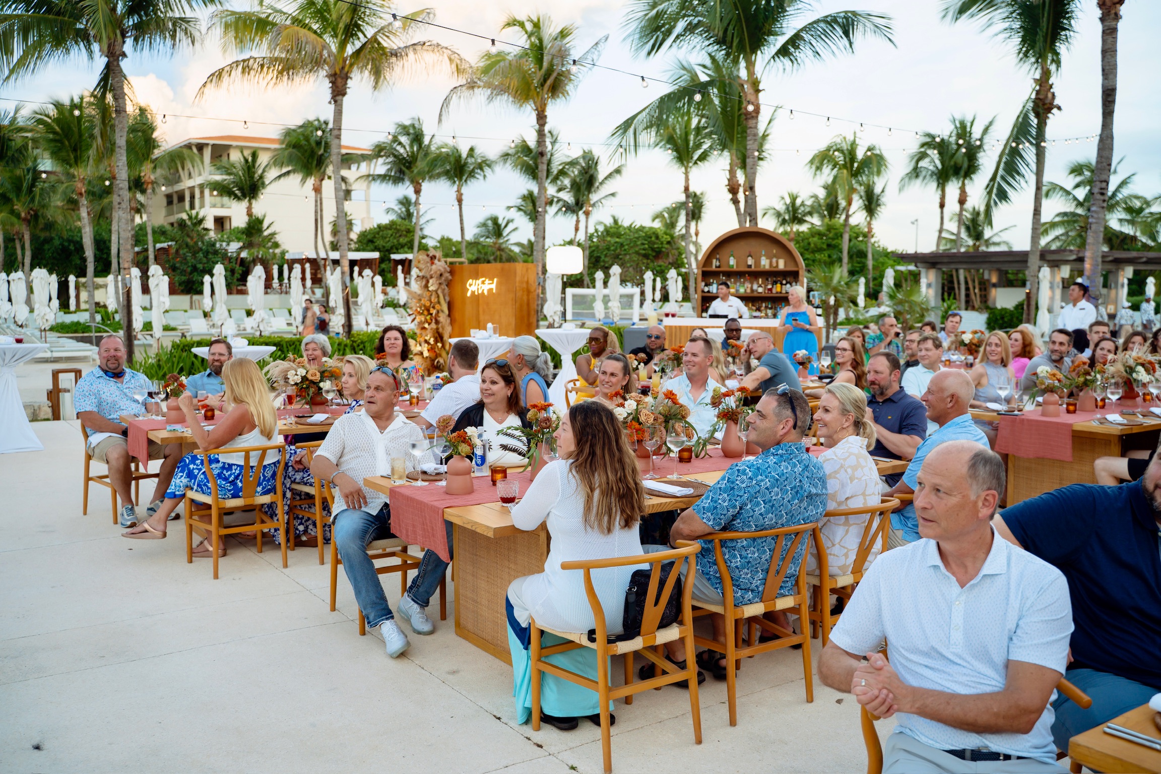 Group gathering at UNICO 20&deg;87&deg; in Riviera Maya, Mexico