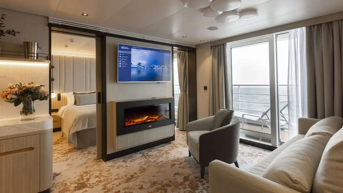 Suite aboard a Swan Hellenic expedition ship