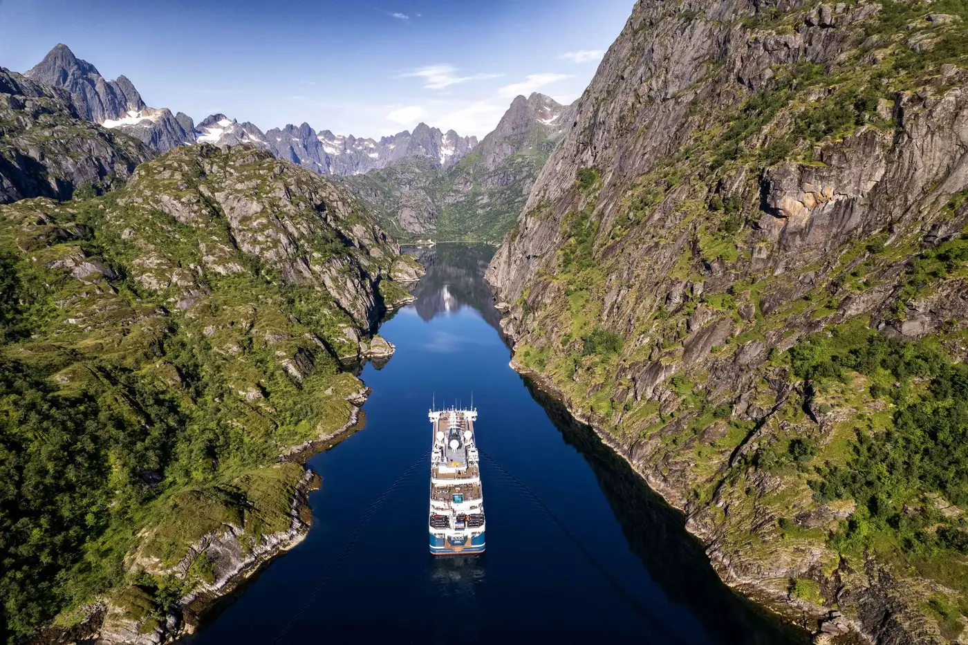 View from a Swan Hellenic expedition ship